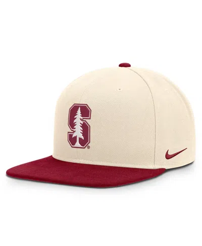 Nike Men's And Women's Natural/cardinal Stanford Cardinal Campus Prep Snapback Hat In Multi