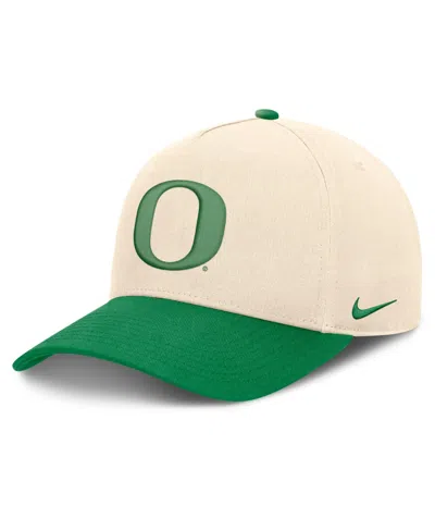 Nike Men's And Women's Natural/green Oregon Ducks Campus Prep Rise Adjustable Hat In Multi
