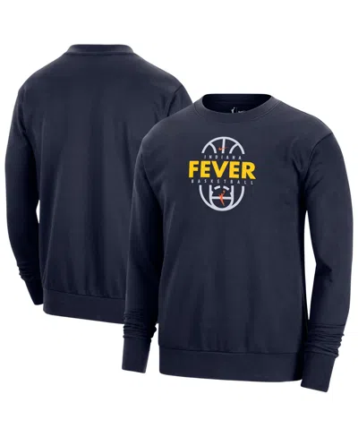 Nike Men's And Women's Navy Indiana Fever 2026â On-court Practice Dri-fit Sweatshirt In Blue