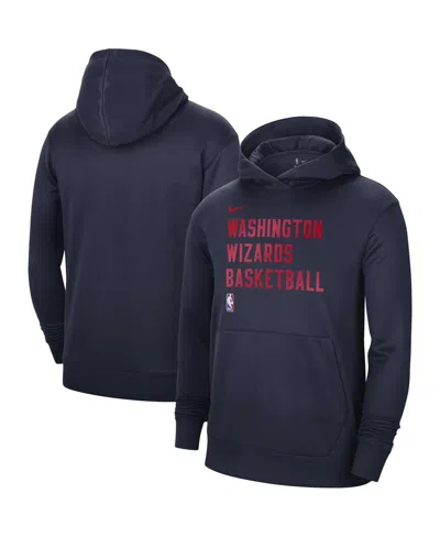 Nike Men's And Women's Navy Washington Wizards 2023/24 Performance Spotlight On-court Practice Pullover H