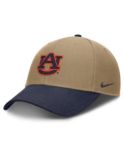 Nike Men's And Women's  Beige/navy Auburn Tigers Primetime Rise Dri-fit Adjustable Hat In Multi