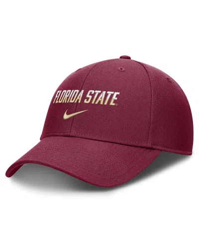 Nike Men's And Women's  Garnet Florida State Seminoles 2026 On-field Gameday Rise Adjustable Hat In Burgundy