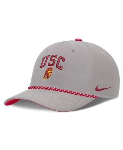 Nike Men's And Women's  Gray Usc Trojans Primetime Rise Rope Adjustable Hat