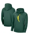 Nike Men's And Women'sâ Hunter Green Wnba Logo Woman Team 13 Pullover Hoodie In Hunter Green
