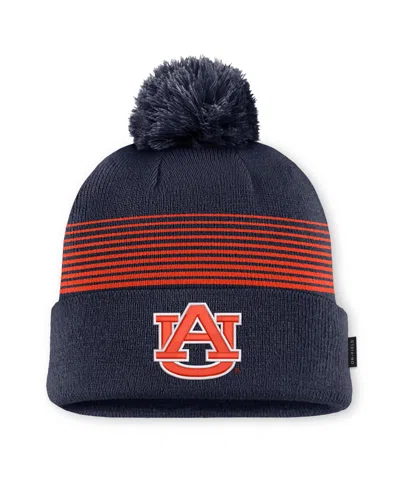 Nike Men's And Women's  Navy Auburn Tigers 2026 On-field Cuffed Knit Hat With Pom In Multi