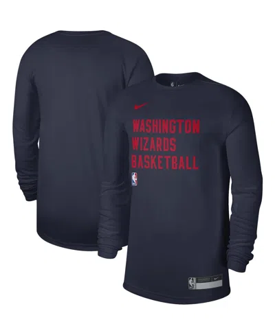 Nike Men's And Women's  Navy Washington Wizards 2023/24 Legend On-court Practice Long Sleeve T-shirt