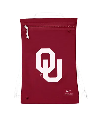 Nike Men's And Women's  Oklahoma Sooners Utility Gym Sack In Crimson