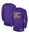 Nike Men's And Women's  Purple Los Angeles Lakers 2023/24 Legend On-court Practice Long Sleeve T-shir In Purple