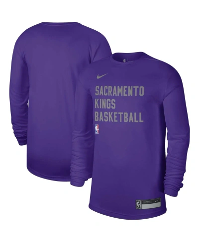 Nike Men's And Women's  Purple Sacramento Kings 2023/24 Legend On-court Practice Long Sleeve T-shirt