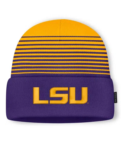 Nike Men's And Women's  Purple/gold Lsu Tigers On-field Utility Knit Hat In Purple,gold