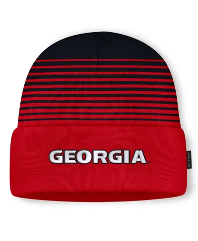 Nike Men's And Women's  Red/black Georgia Bulldogs On-field Utility Knit Hat In Multi