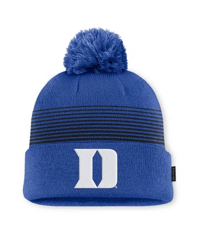 Nike Men's And Women's  Royal Duke Blue Devils 2026 On-field Cuffed Knit Hat With Pom