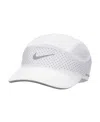 Nike Men's And Women's  White Reflective Fly Performance Adjustable Hat In White