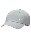Nike Men's And Women's Olive Swoosh Club Performance Adjustable Hat In Gray