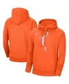 Nike Men's And Women's Orange Wnba Logo Woman Pullover Hoodie In Orange