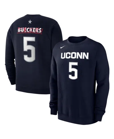Nike Men's And Women's Paige Bueckers Navy Uconn Huskies Player Name Number Buckets Club Fleece Sweatshir