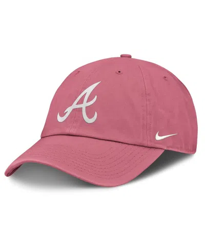 Nike Men's And Women's Pink Atlanta Braves Club Adjustable Hat