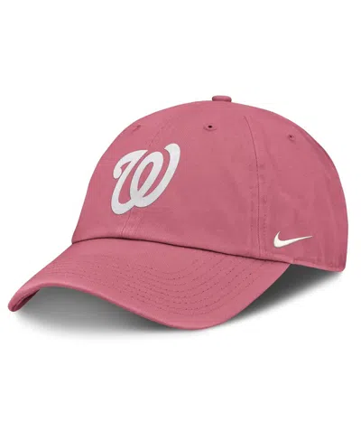 Nike Men's And Women's Pink Washington Nationals Club Adjustable Hat