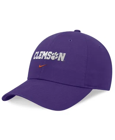 Nike Men's And Women's Purple Clemson Tigers 2024 Sideline Club Adjustable Hat