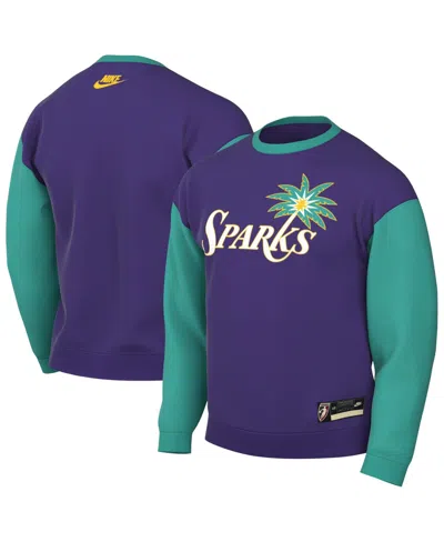 Nike Men's And Women's Purple Los Angeles Sparks Hardwood Classics Court Origins Throwback Sweatshirt In Blue