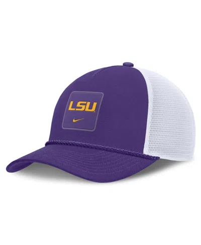 Nike Men's And Women's Purple Lsu Tigers 2026 On-field Gameday Rope Trucker Adjustable Hat In Multi