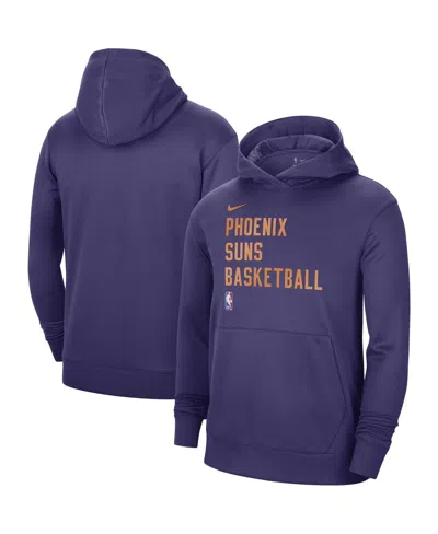 Nike Men's And Women's Purple Phoenix Suns 2023/24 Performance Spotlight On-court Practice Pullover Hoodi