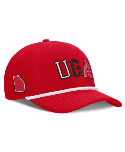 Nike Men's And Women's Red Georgia Bulldogs 2026 Basketball Refresh 5-panel Rope Rise Hat