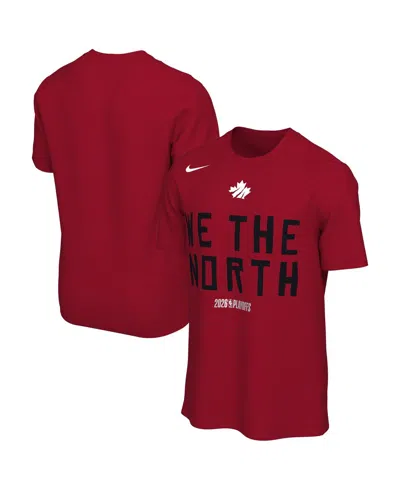 Nike Men's And Women's Red Toronto Raptors 2026 Nba Playoffs Mantra T-shirt In Burgundy