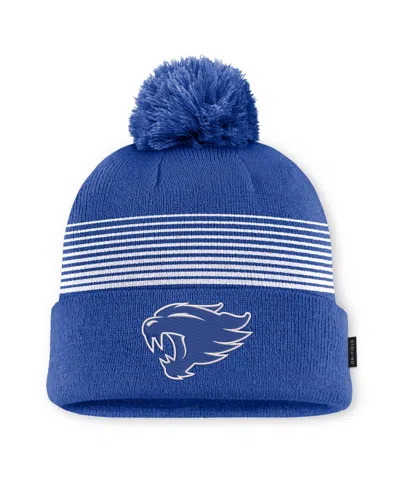 Nike Men's And Women's Royal Kentucky Wildcats 2026 On-field Cuffed Knit Pom Hat In Blue