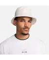 Nike Unisex Apex Swoosh Bucket Hat In Stone
