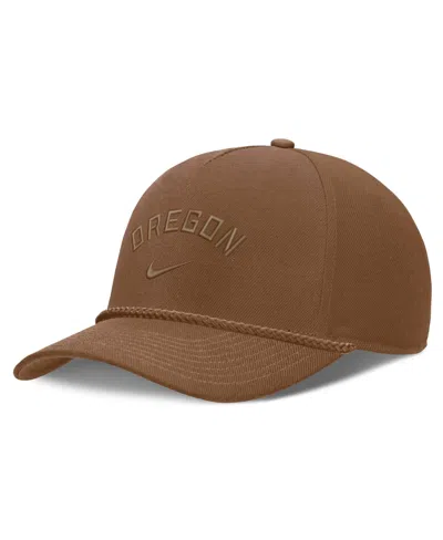 Nike Men's And Women's Tan Oregon Ducks Campus Prep Tonal Rope Rise 5-panel Adjustable Hat In Brown