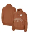 Nike Men's And Women's Texas Orange Texas Longhorns Fly Fleece Quarter-zip Jacket In Burnt Orange