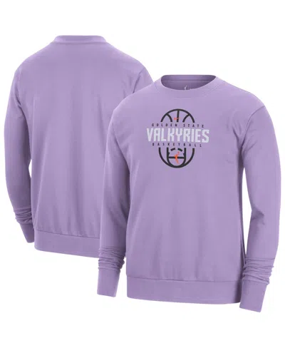 Nike Men's And Women's Violet Golden State Valkyries 2026â On-court Practice Dri-fit Sweatshirt In Purple