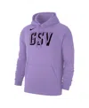 Nike Men's And Women's Violet Golden State Valkyries Secondary Logo Club Fleece Pullover Hoodie In Violet