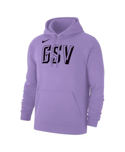 Nike Men's And Women's Violet Golden State Valkyries Secondary Logo Club Fleece Pullover Hoodie