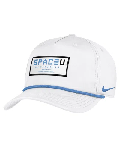 Nike Men's And Women's White Ucf Knights 2026 Space Game Rope Rise Adjustable Hat