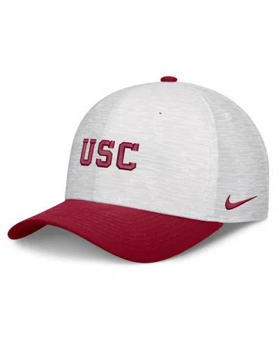 Nike Men's And Women's White/cardinal Usc Trojans Primetime Rise Adjustable Hat In Multi