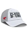 Nike Men's And Women's White/gray Smu Mustangs 2024 College Football Playoff Club Adjustable Hat In White,gray