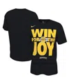 Nike Men's And Women'sâ Black Los Angeles Lakers 2025 Nba Playoffs On-court Mantra T-shirt