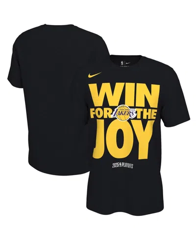 Nike Men's And Women'sâ Black Los Angeles Lakers 2025 Nba Playoffs On-court Mantra T-shirt