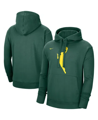 Nike Men's And Women'sâ Hunter Green Wnba Logo Woman Team 13 Pullover Hoodie