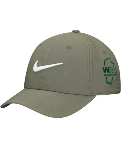 Nike Men's And Women'sâ Olive Wm Phoenix Open Performance Swoosh Club Adjustable Hat
