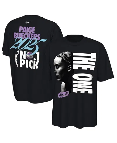 Nike Men's And Women'sâ Paige Bueckers Black 2025 Wnba Draft The One T-shirt