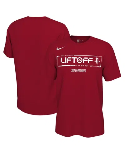 Nike Men's And Women'sâ Red Houston Rockets 2025 Nba Playoffs On-court Mantra T-shirt