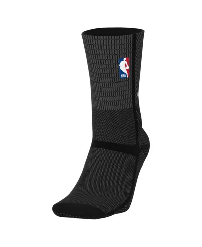 Nike Men's And Women's Black Nba Logo Man Unicorn Cushion Crew Socks