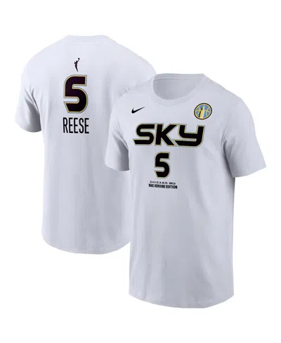Nike Men's Angel Reese White Chicago Sky Heroine Edition Name Number T-shirt