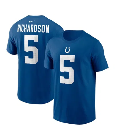 Nike Men's Anthony Richardson Royal Indianapolis Colts 2023 Nfl Draft First Round Pick Player Name Number