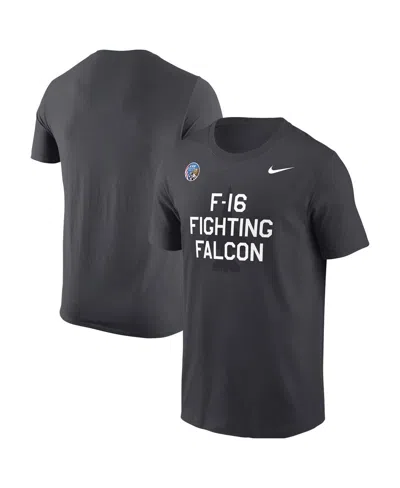 NIKE MEN'S ANTHRACITE AIR FORCE FALCONS APLS FIGHTING FALCON COLLECTION RIVALRY T-SHIRT