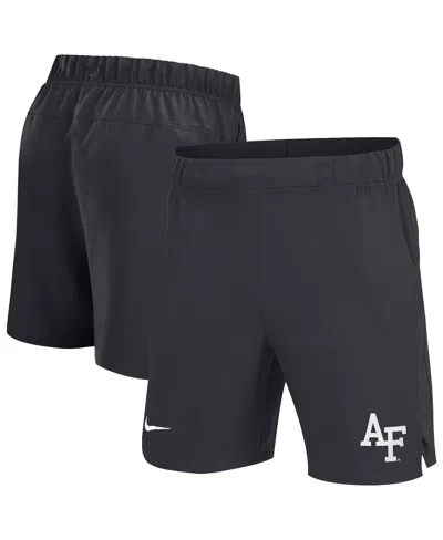 Nike Men's Anthracite Air Force Falcons Performance Victory Shorts In Black