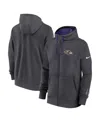 Nike Baltimore Ravens Playbook Page Club  Men's Nfl Full-zip Hoodie In Gray